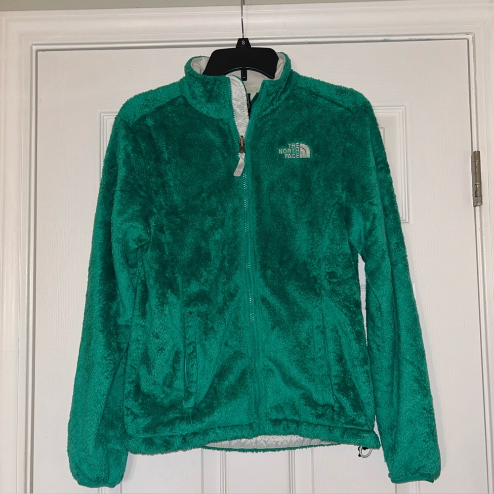 The North Face Women's Teal Teddy Fuzzy Jacket
